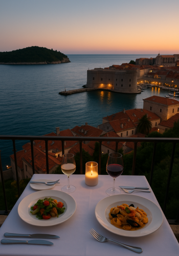 Disfruta del atardecer y la gastronomía local en una velada privada junto a las olas.