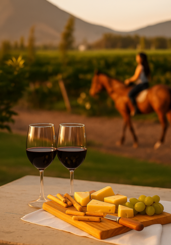 Degustación en bodegas exclusivas rodeadas de viñedos y fincas con encanto rural.