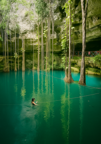 Experiencia privada en cenotes poco explorados, inmersos en un entorno místico y natural.